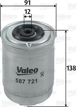 Valeo 587721 - Degvielas filtrs ps1.lv