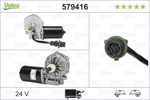 Valeo 579416 - Stikla tīrītāju motors ps1.lv