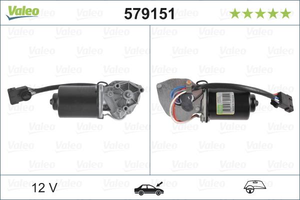 Valeo 579151 - Stikla tīrītāju motors ps1.lv