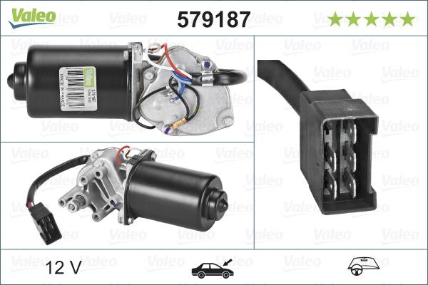 Valeo 579187 - Stikla tīrītāju motors ps1.lv