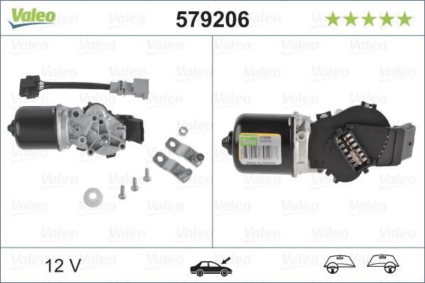 Valeo 579206 - Stikla tīrītāju motors ps1.lv