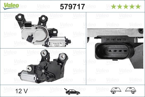 Valeo 579717 - Stikla tīrītāju motors ps1.lv