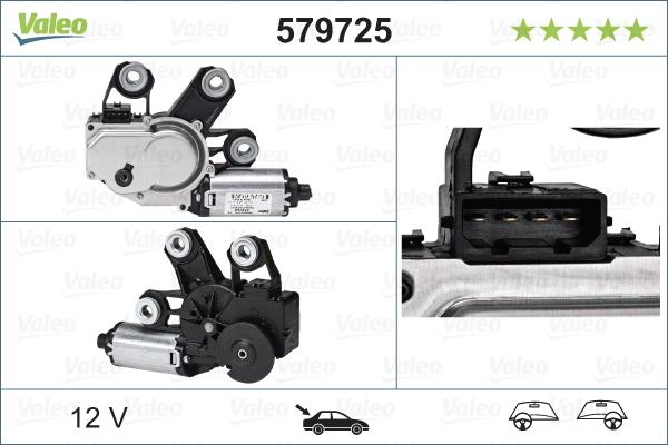 Valeo 579725 - Stikla tīrītāju motors ps1.lv