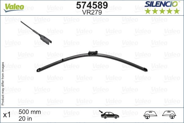 Valeo 574589 - Stikla tīrītāja slotiņa ps1.lv