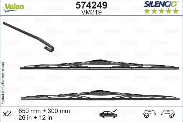 Valeo 574249 - Stikla tīrītāja slotiņa ps1.lv