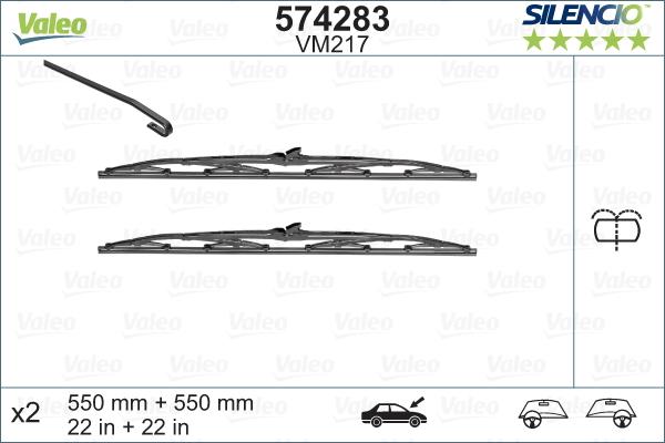 Valeo 574283 - Stikla tīrītāja slotiņa ps1.lv