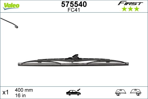 Valeo 575540 - Stikla tīrītāja slotiņa ps1.lv