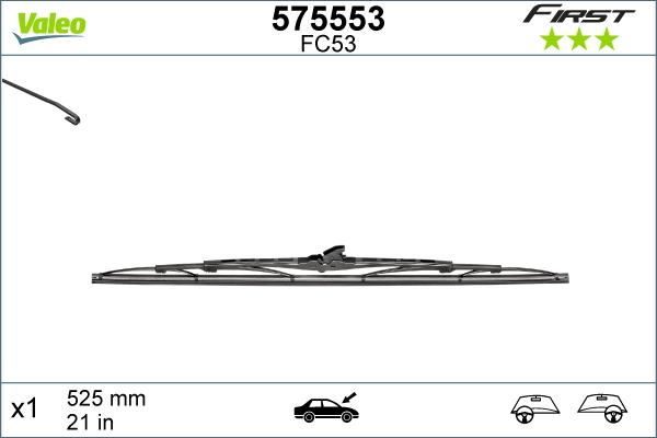 Valeo 575553 - Stikla tīrītāja slotiņa ps1.lv