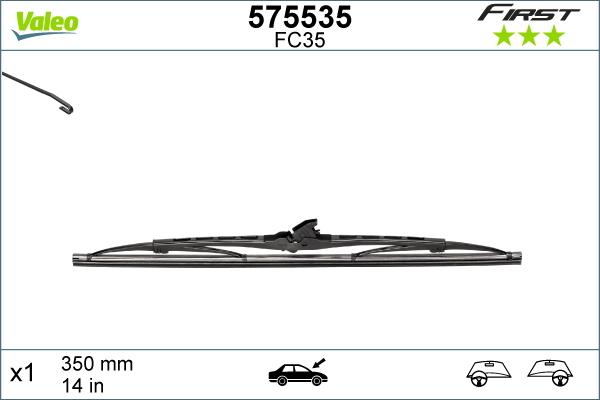 Valeo 575535 - Stikla tīrītāja slotiņa ps1.lv