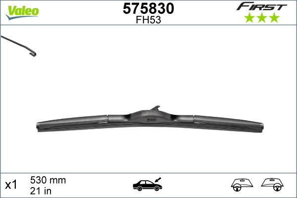 Valeo 575830 - Stikla tīrītāja slotiņa ps1.lv