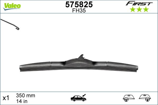 Valeo 575825 - Stikla tīrītāja slotiņa ps1.lv