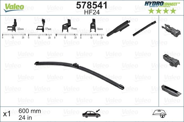 Valeo 578541 - Stikla tīrītāja slotiņa ps1.lv