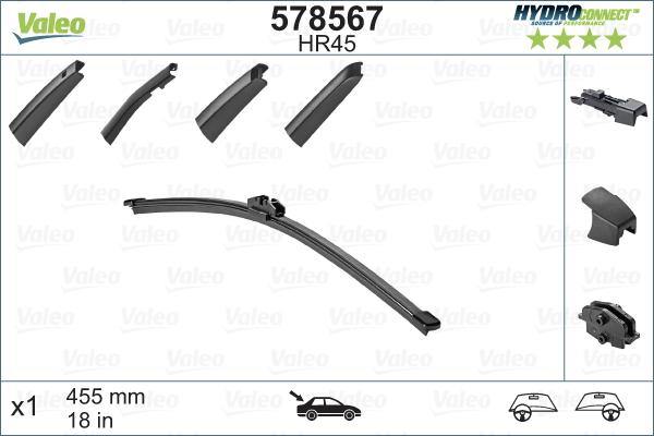 Valeo 578567 - Stikla tīrītāja slotiņa ps1.lv