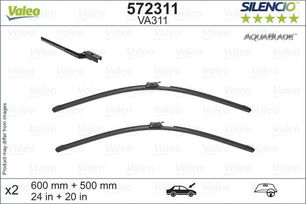 Valeo 572311 - Stikla tīrītāja slotiņa ps1.lv