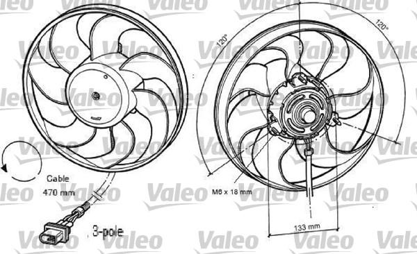 Valeo 696040 - Ventilators, Motora dzesēšanas sistēma ps1.lv
