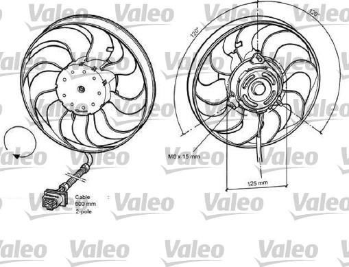 Valeo 696048 - Ventilators, Motora dzesēšanas sistēma ps1.lv