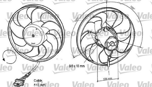 Valeo 696042 - Ventilators, Motora dzesēšanas sistēma ps1.lv