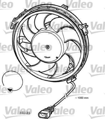 Valeo 696055 - Ventilators, Motora dzesēšanas sistēma ps1.lv