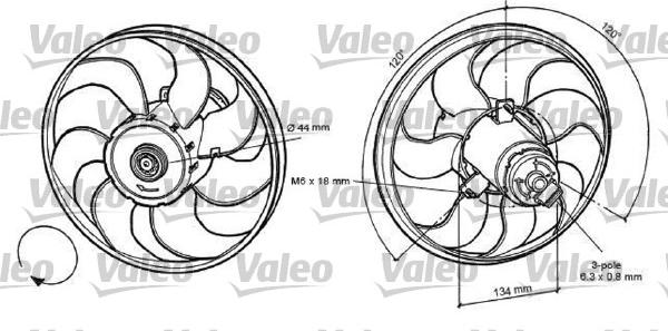 Valeo 696056 - Ventilators, Motora dzesēšanas sistēma ps1.lv