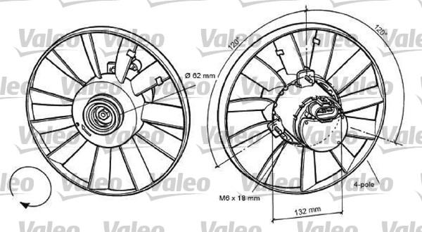 Valeo 696057 - Ventilators, Motora dzesēšanas sistēma ps1.lv