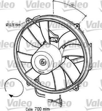 Valeo 696063 - Ventilators, Motora dzesēšanas sistēma ps1.lv