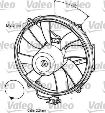 Valeo 696062 - Ventilators, Motora dzesēšanas sistēma ps1.lv