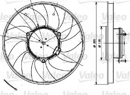 Valeo 696083 - Ventilators, Motora dzesēšanas sistēma ps1.lv