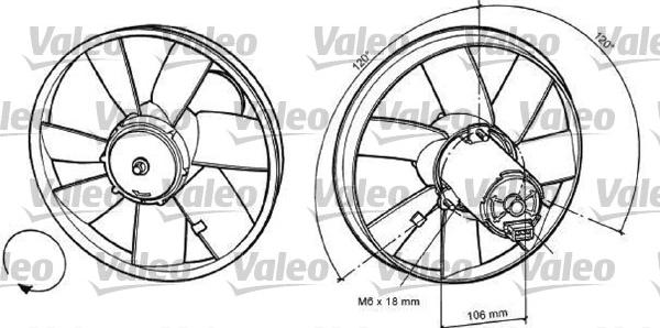 Valeo 696034 - Ventilators, Motora dzesēšanas sistēma ps1.lv