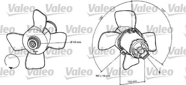 Valeo 696038 - Ventilators, Motora dzesēšanas sistēma ps1.lv