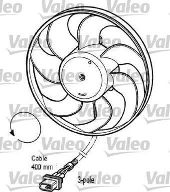 Valeo 696033 - Ventilators, Motora dzesēšanas sistēma ps1.lv