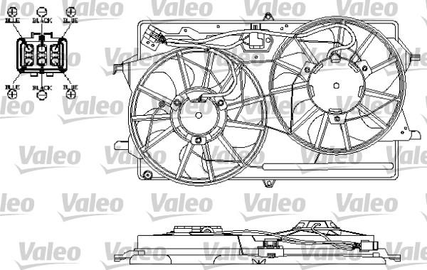 Valeo 696150 - Ventilators, Motora dzesēšanas sistēma ps1.lv