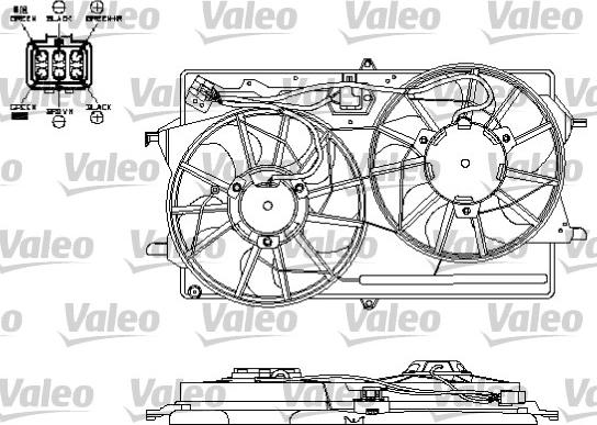 Valeo 696153 - Ventilators, Motora dzesēšanas sistēma ps1.lv