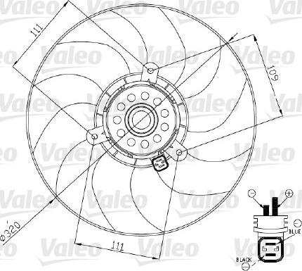 Valeo 696189 - Ventilators, Motora dzesēšanas sistēma ps1.lv