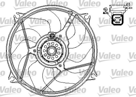 Valeo 696136 - Ventilators, Motora dzesēšanas sistēma ps1.lv
