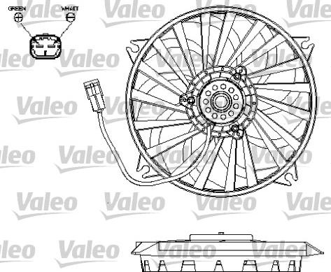 Valeo 696132 - Ventilators, Motora dzesēšanas sistēma ps1.lv