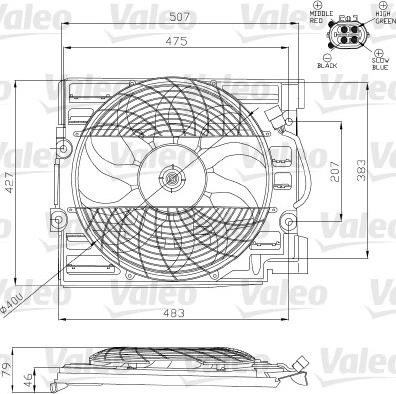 Valeo 696120 - Ventilators, Motora dzesēšanas sistēma ps1.lv