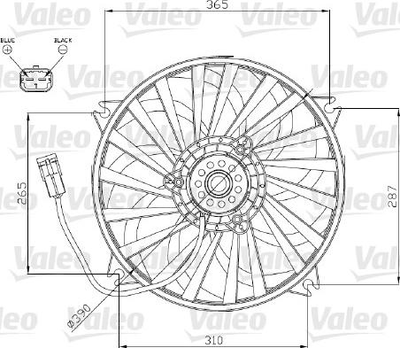 Valeo 696174 - Ventilators, Motora dzesēšanas sistēma ps1.lv