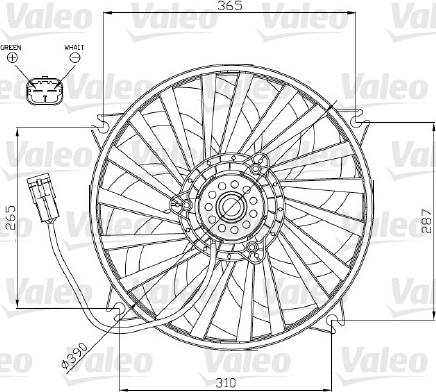 Valeo 696177 - Ventilators, Motora dzesēšanas sistēma ps1.lv