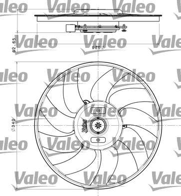 Valeo 696349 - Ventilators, Motora dzesēšanas sistēma ps1.lv