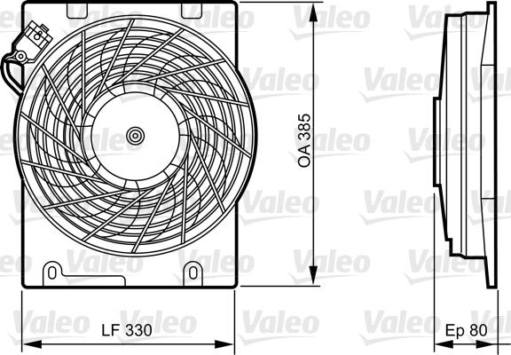 Valeo 696355 - Ventilators, Motora dzesēšanas sistēma ps1.lv