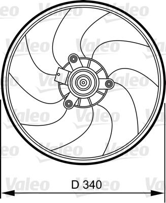 Valeo 696368 - Ventilators, Motora dzesēšanas sistēma ps1.lv