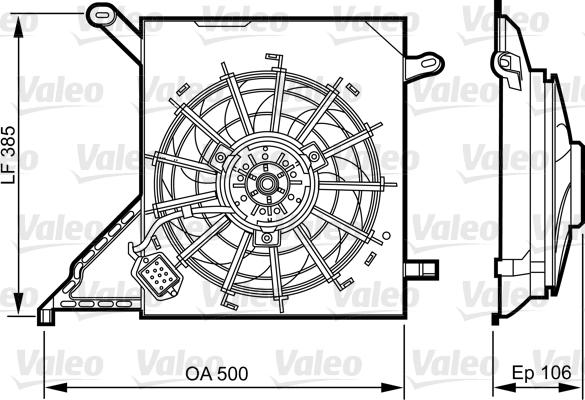 Valeo 696370 - Ventilators, Motora dzesēšanas sistēma ps1.lv