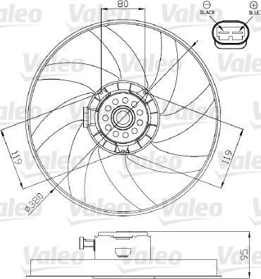 Valeo 696285 - Ventilators, Motora dzesēšanas sistēma ps1.lv