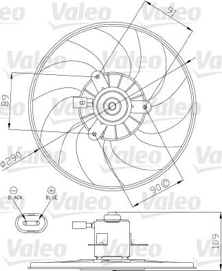 Valeo 696286 - Ventilators, Motora dzesēšanas sistēma ps1.lv