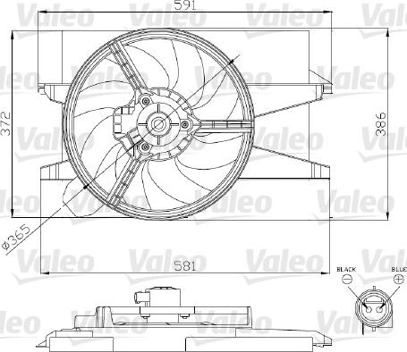 Valeo 696276 - Ventilators, Motora dzesēšanas sistēma ps1.lv