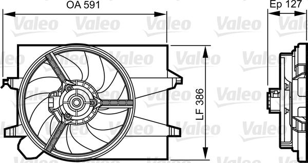 Valeo 696278 - Ventilators, Motora dzesēšanas sistēma ps1.lv