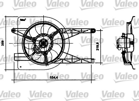 Valeo 698493 - Ventilators, Motora dzesēšanas sistēma ps1.lv