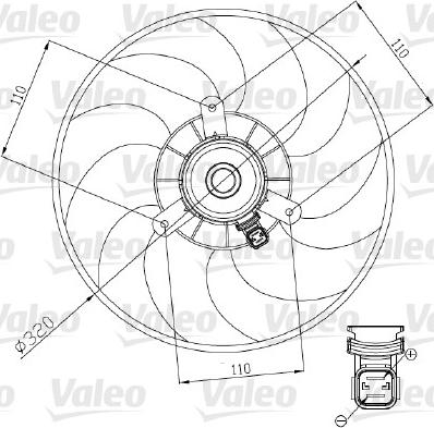 Valeo 698444 - Ventilators, Motora dzesēšanas sistēma ps1.lv