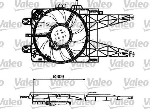 Valeo 698484 - Ventilators, Motora dzesēšanas sistēma ps1.lv