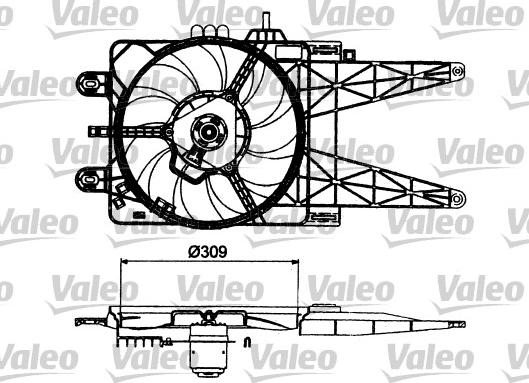 Valeo 698483 - Ventilators, Motora dzesēšanas sistēma ps1.lv